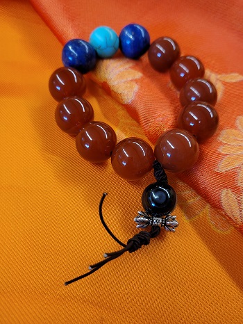 Large agate mala